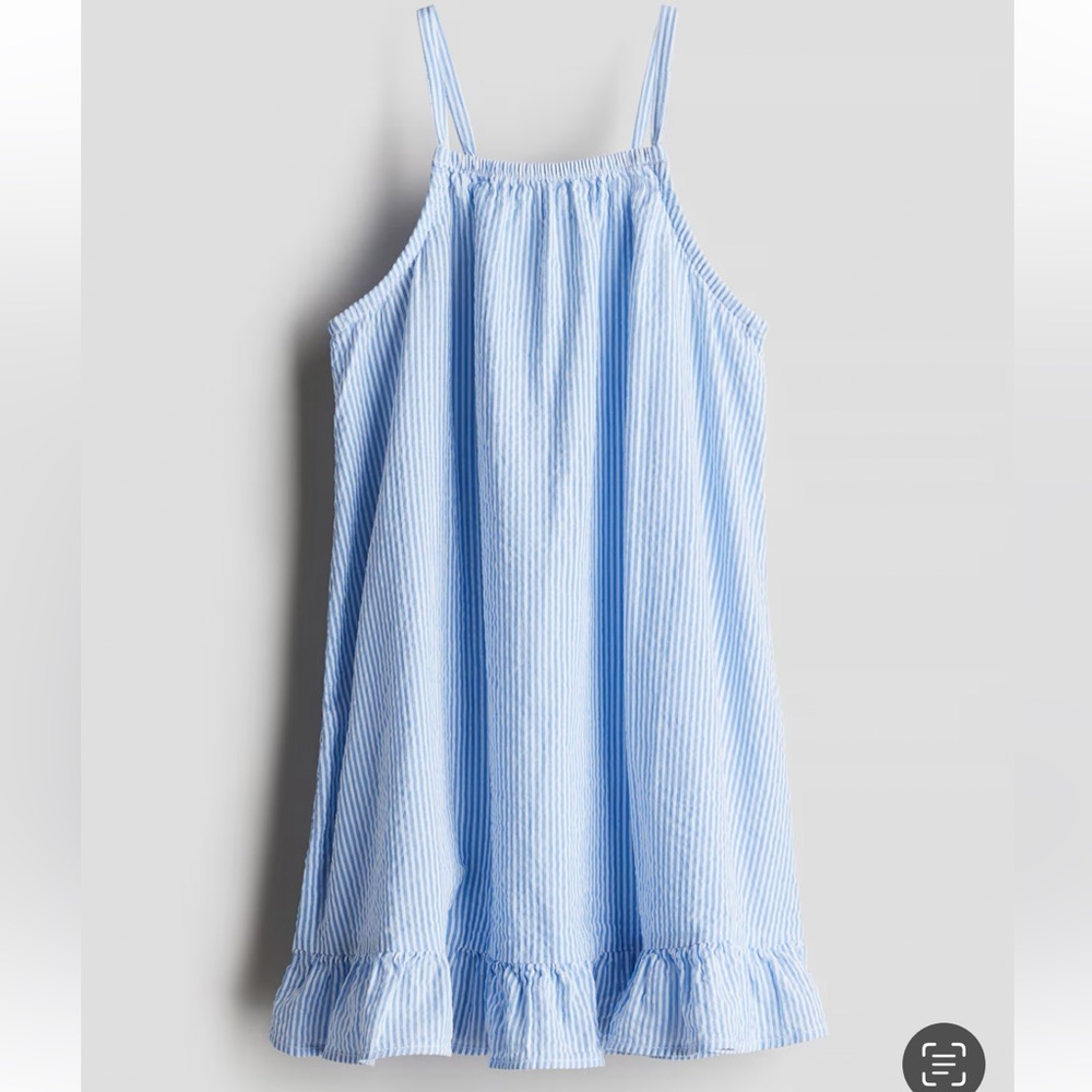 Striped cotton toddler dress